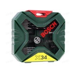 Комплект свредла и битове Bosch X-Line, 34 части